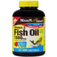 Fish Oil 1000mg Omega-3 - 200 caps